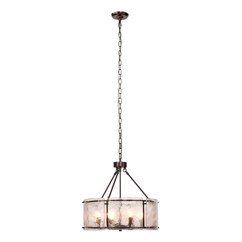 Jamie Young Glenn Large Round Metal 6-Light Chandelier
