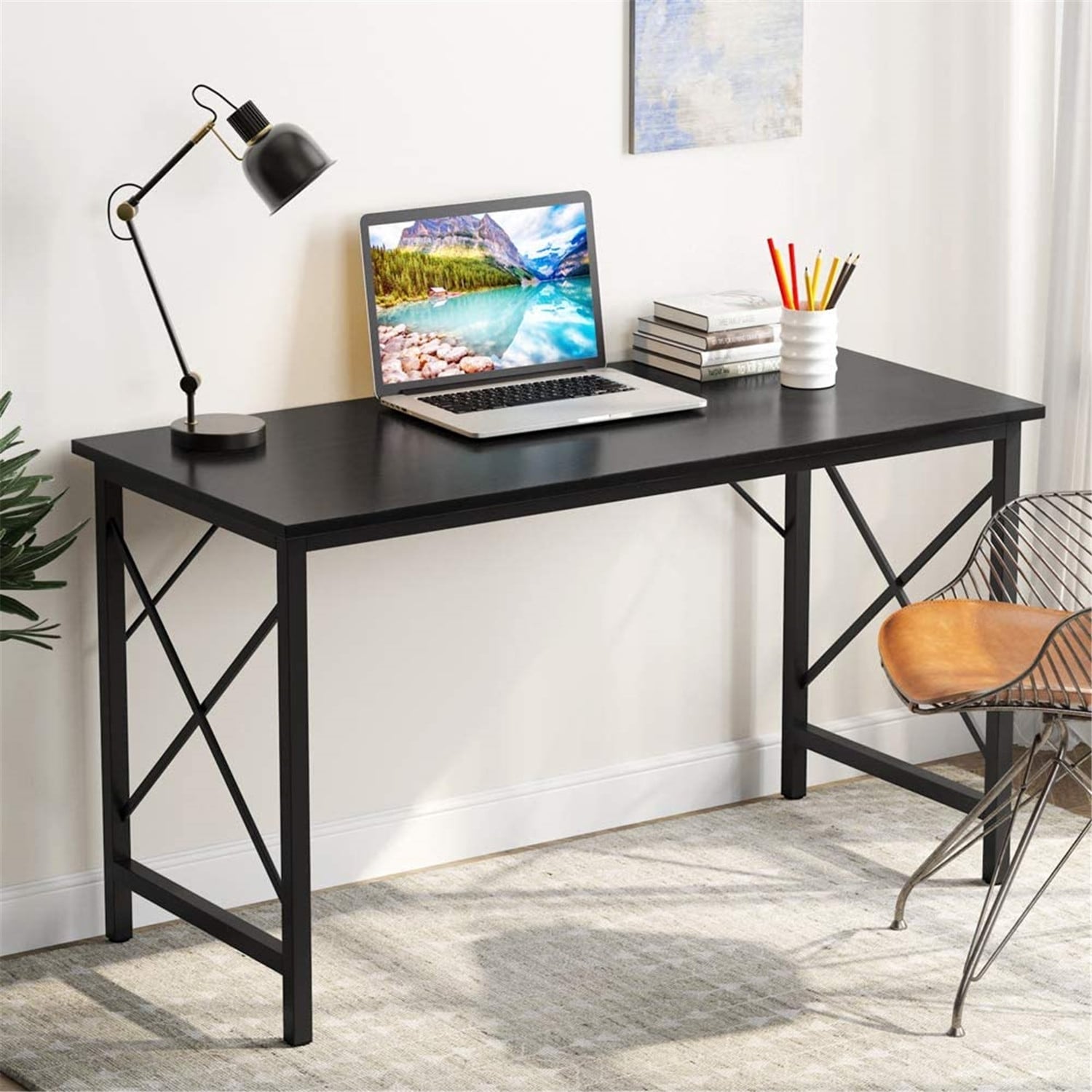 Computer Desk Office Writing Study Desk, Modern Simple Style Desk