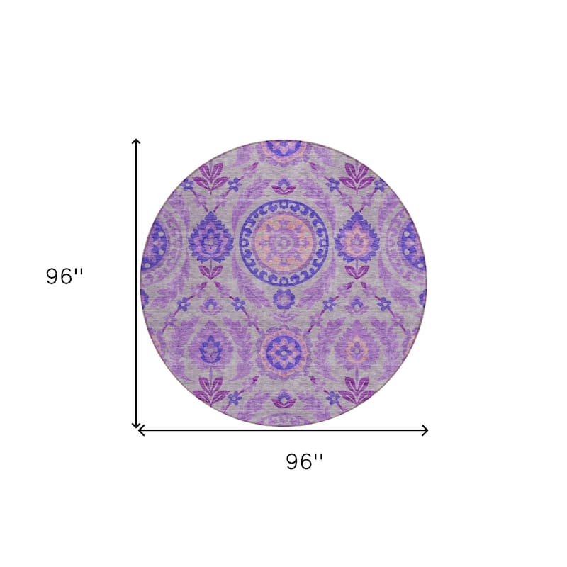HomeRoots Floral Transitional Rectangle Outdoor Rug