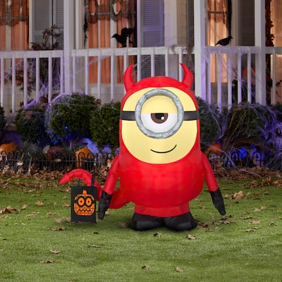 Airblown Inflatable Minion Stuart in Devil Costume