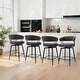 preview thumbnail 5 of 42, Glitzhome 26 or 31 Inches Modern Upholstered Swivel Counter Height Bar Stools