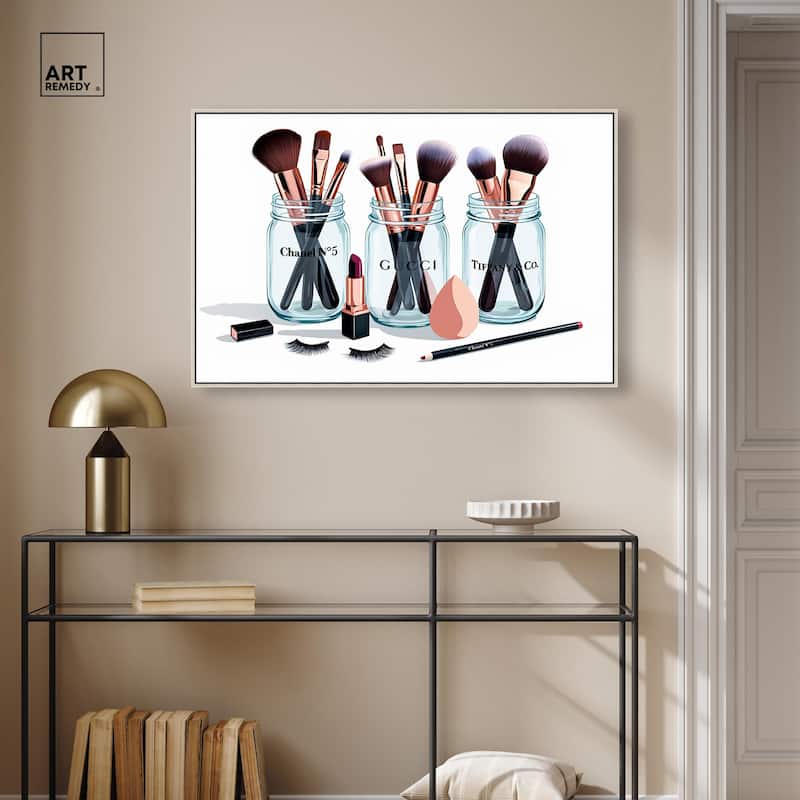 Glamour Glassware Canvas by Art Remedy