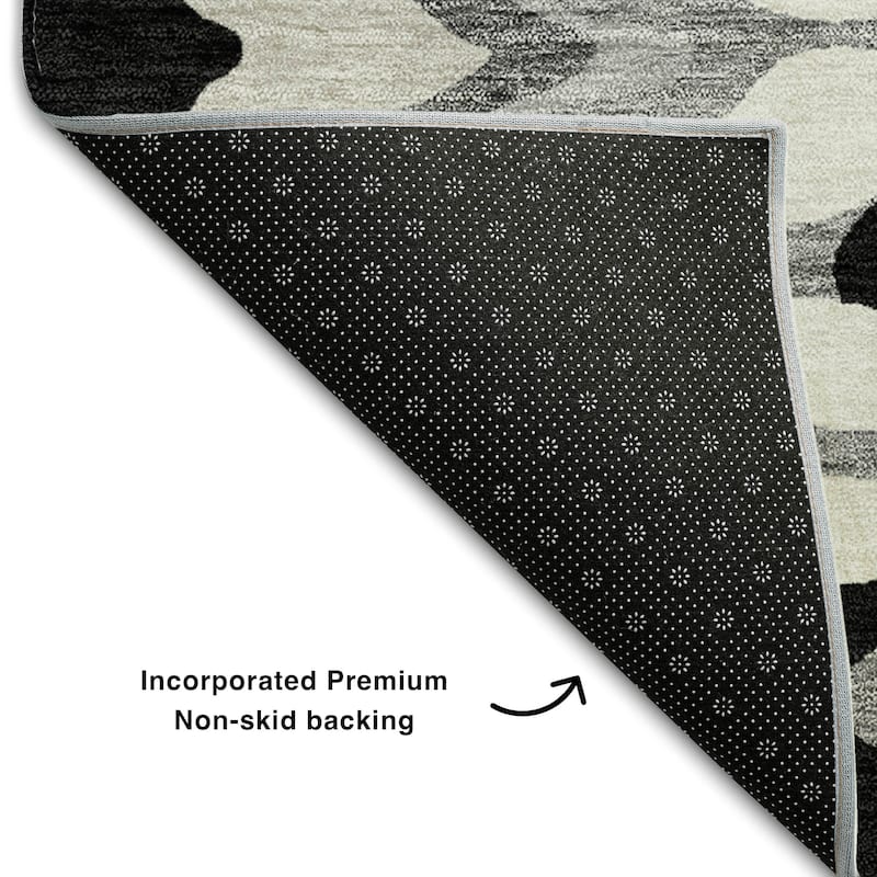 Premium Washable Super Soft Abstract Stripes Mayfield Rug