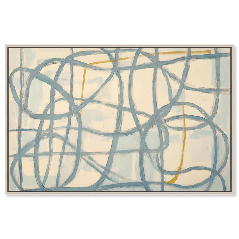 Unbroken Line II Canvas by Art Remedy - Silver - 30" x 20"