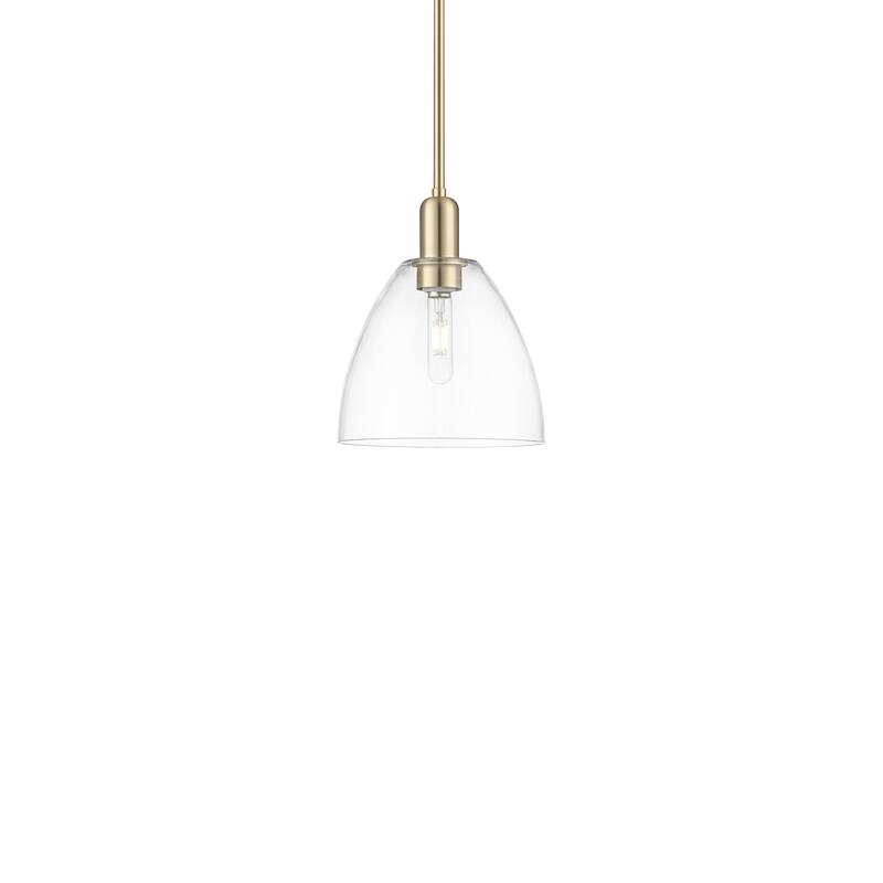 Innovations Lighting 716-1S-13-9 Bristol Pendant Bristol 9" Wide Mini - Champagne Bronze / Clear