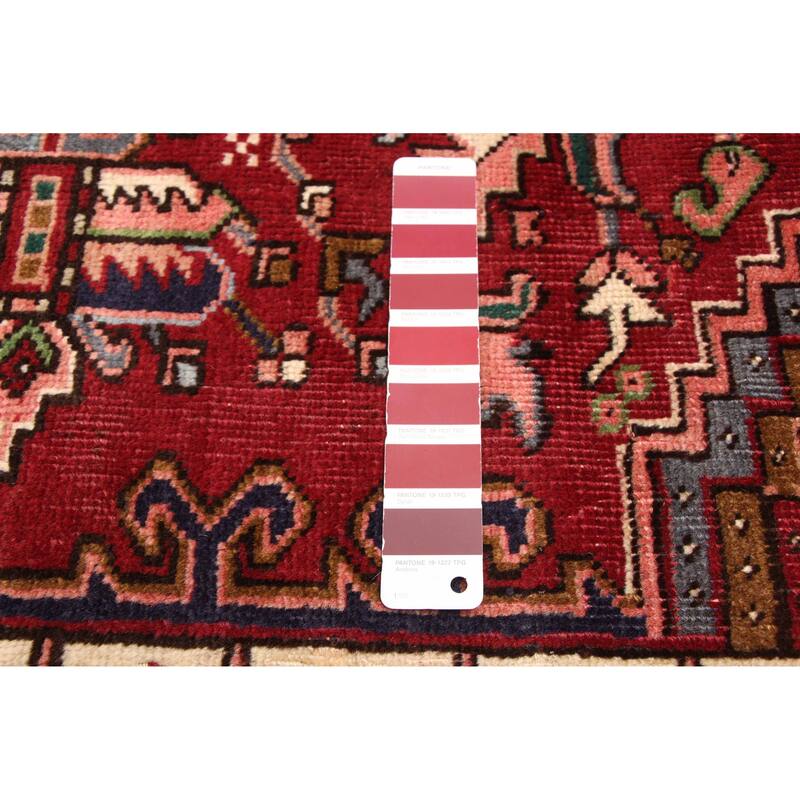 ECARPETGALLERY Hand-knotted Sarabi Dark Red Wool Rug - 8'0 x 11'5