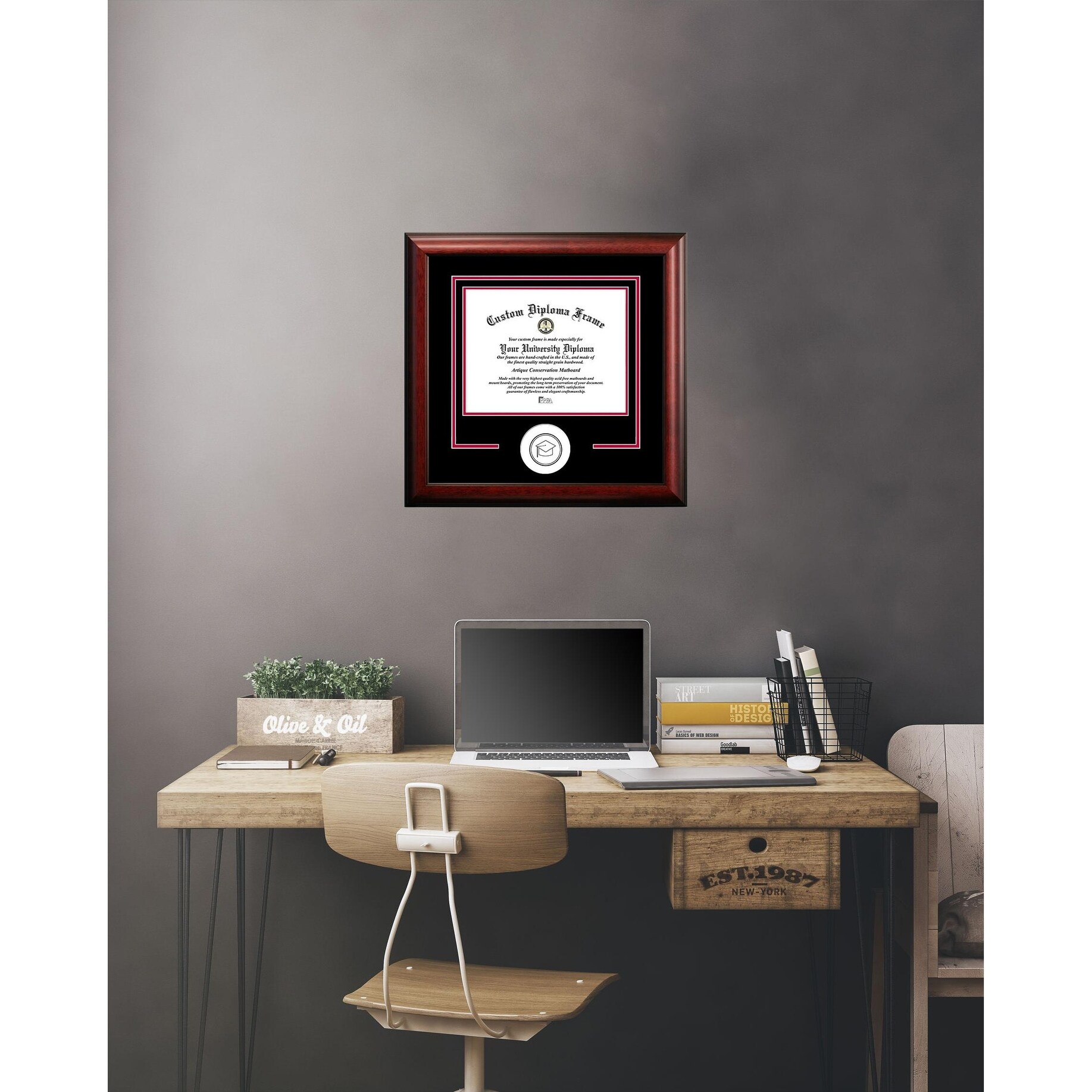 Ball State University Cardinals Legacy Black Cherry Diploma Frame – 10x8 Inches, Officially Licensed