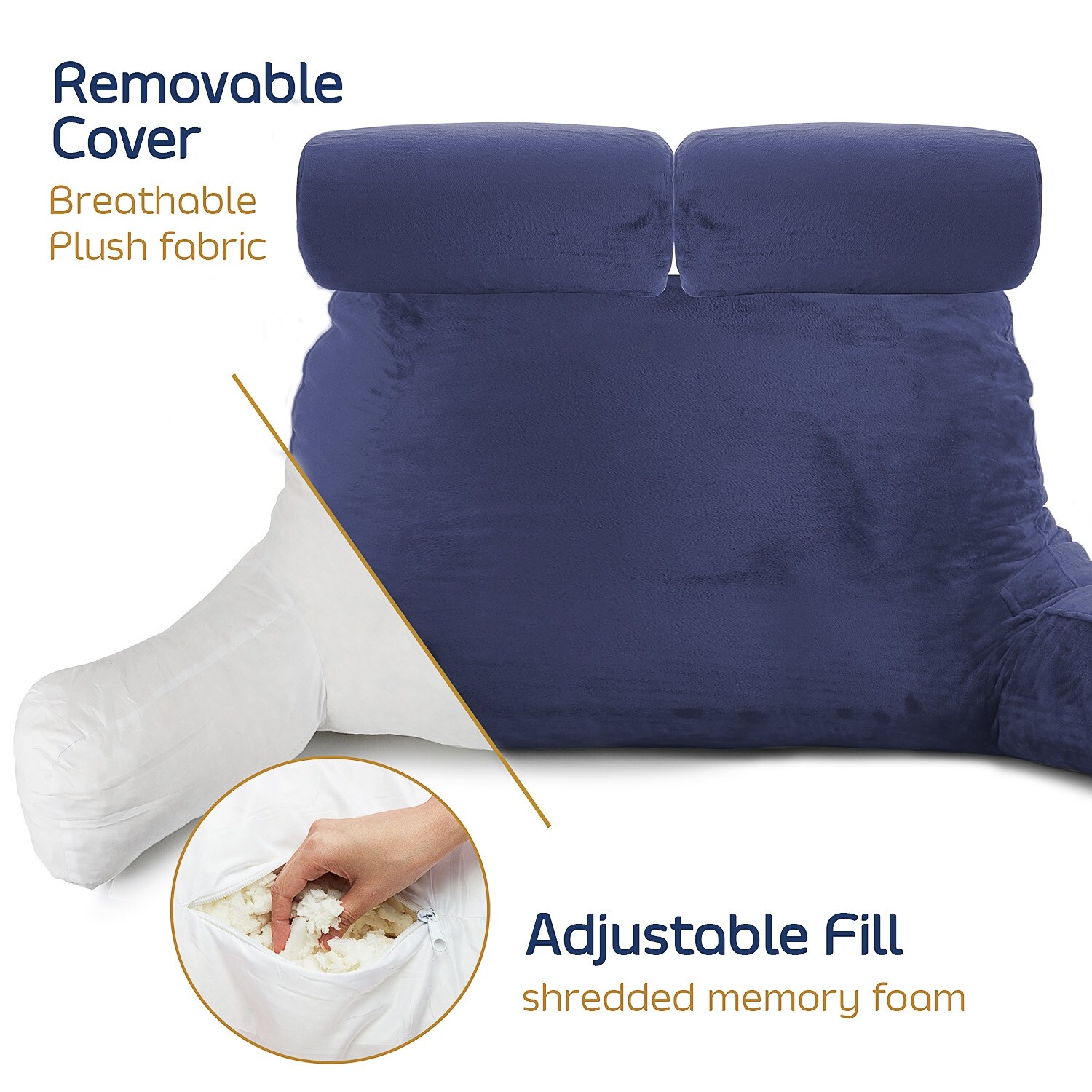 Blue backrest pillow clearance