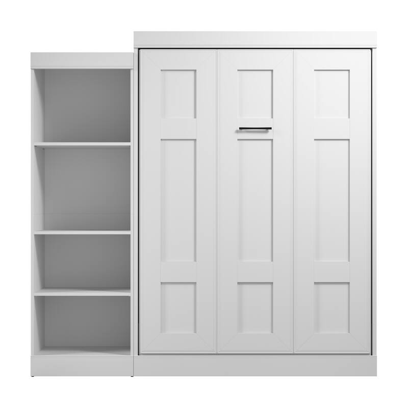 Edge Full Murphy Bed with Closet Organizer (85W) by Bestar