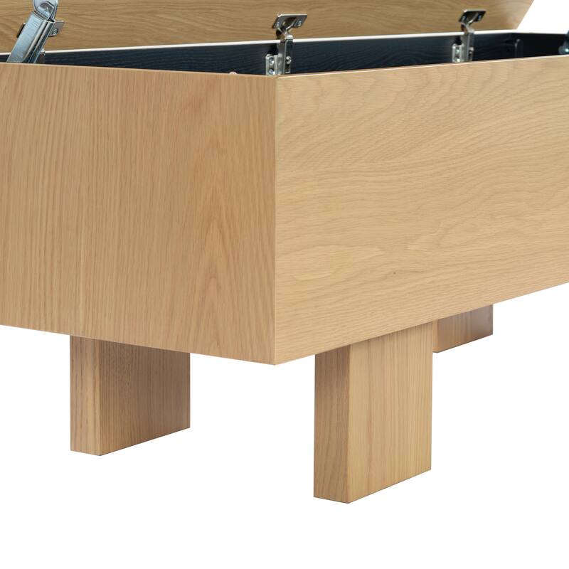 SAFAVIEH Couture Sherianya Wood Storage Bench - 50"W x 18"D x 18"H