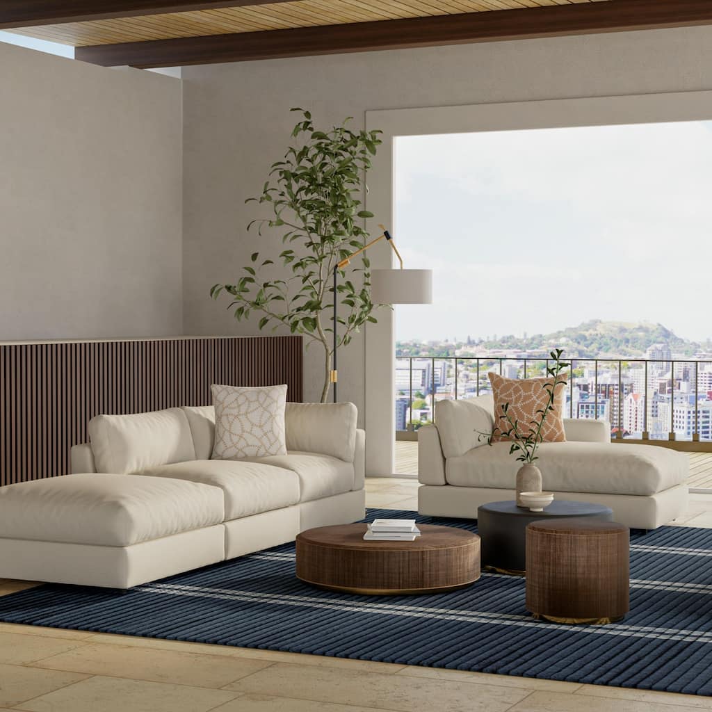 Alora Decor Klaus Stripe Wool Area Rug