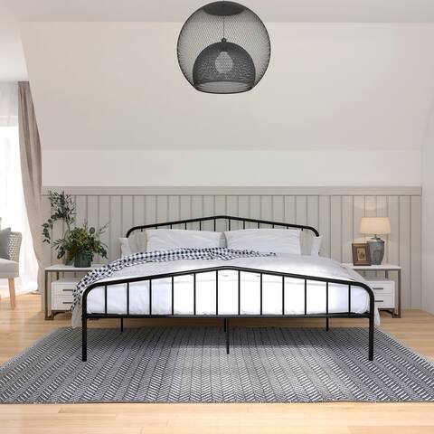 Vintage Design Metal Platform Beds