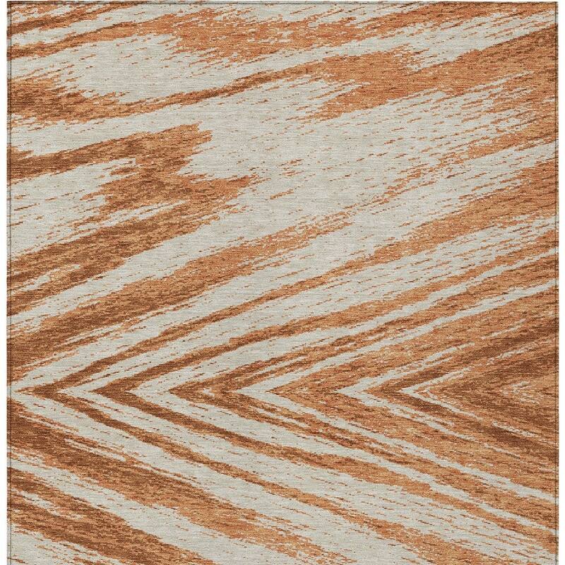 HomeRoots Abstract Transitional Rectangle Outdoor Rug