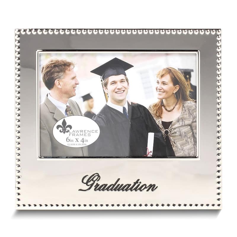 Curata Graduation 4x6 Photo Silver-Tone Frame