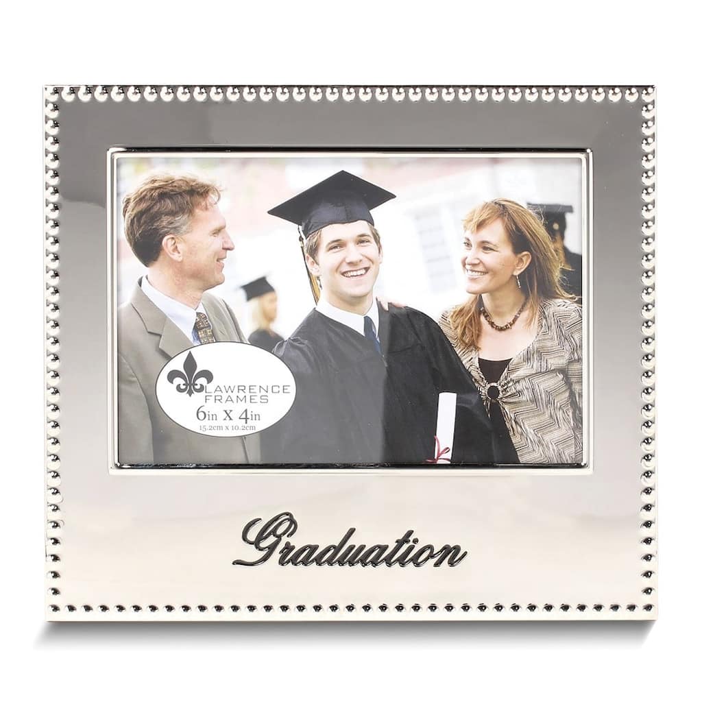 Curata Graduation 4x6 Photo Silver-Tone Frame