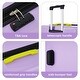 preview thumbnail 23 of 31, Contrast Color 3 Piece Luggage Set Hardside Spinner Suitcase