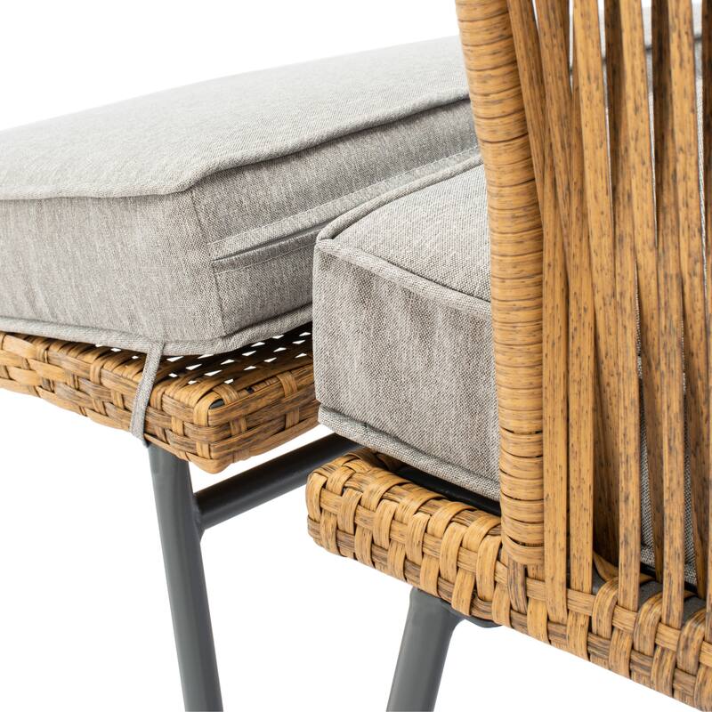 SAFAVIEH Outdoor Living Narda 5-piece Lounger Set - 26"W x 29"D x 32"H