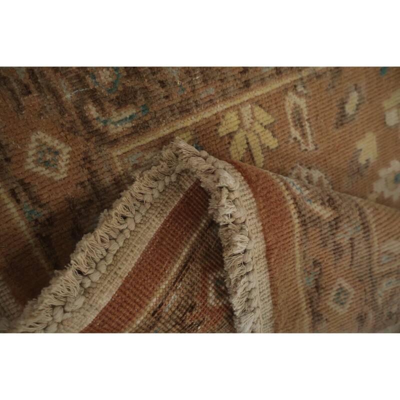 Hand Knotted Oriental 100% Wool Carpet Traditional All-Over Brown Ziegler Area Rug - 3' 1'' X 2' 1''