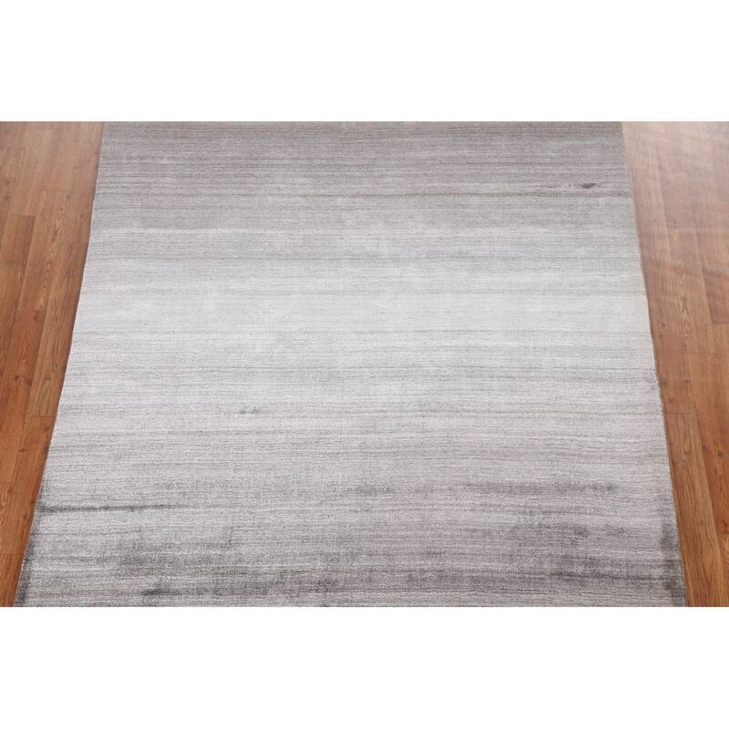 Contemporary Oriental Gabbeh Wool Area Rug Hand-knotted Foyer Carpet - 5'5" x 7'8"
