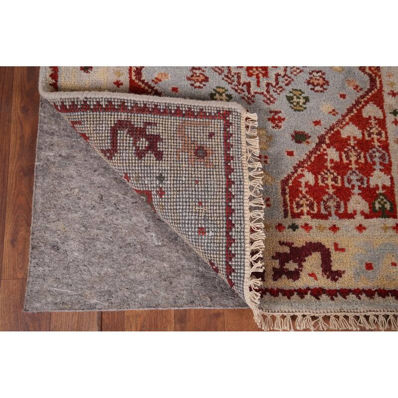 Geometric Heriz Serapi Oriental Runner Rug Handmade Wool Carpet - 2'7"x 7'11"
