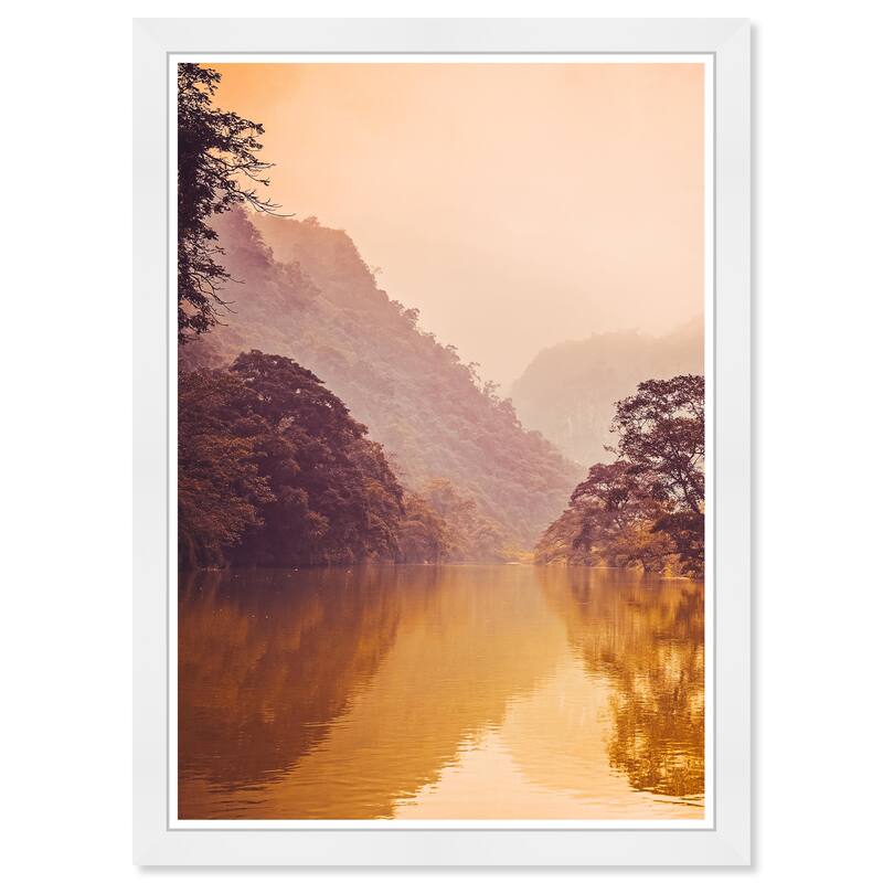 Wynwood Studio Prints Floral and Botanical Warm Stillness Brown and Modern & Contemporary Wall Art Canvas Print
