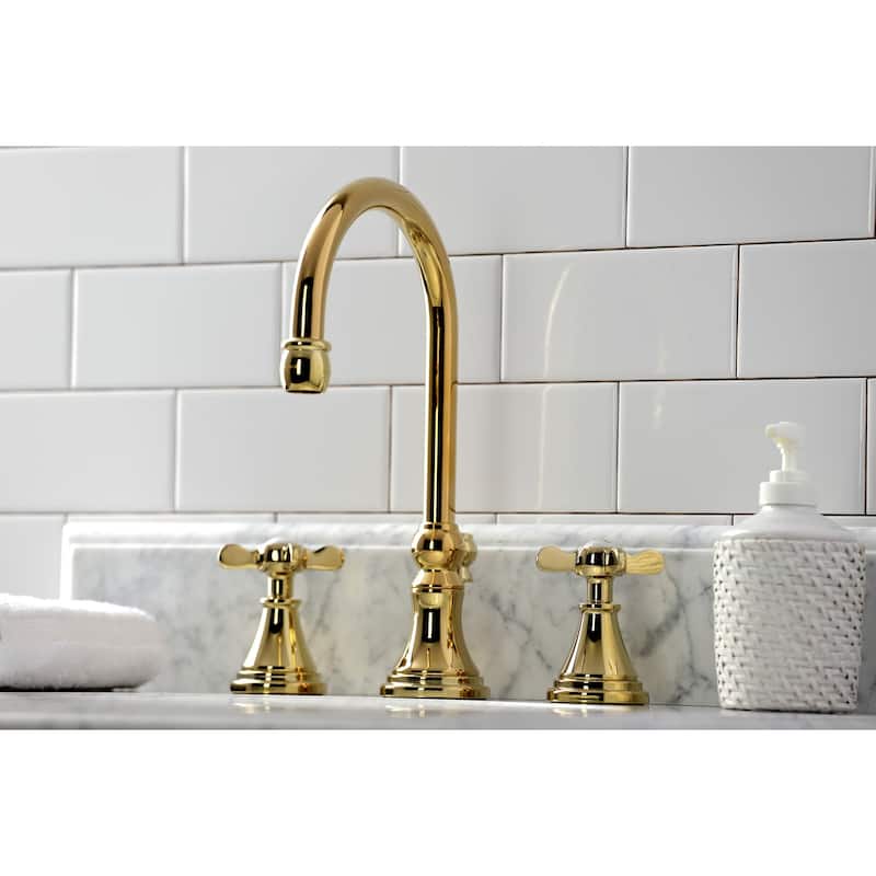 Kingston Brass Essex 8 in. Widespread Bathroom Faucet - Polished Brass