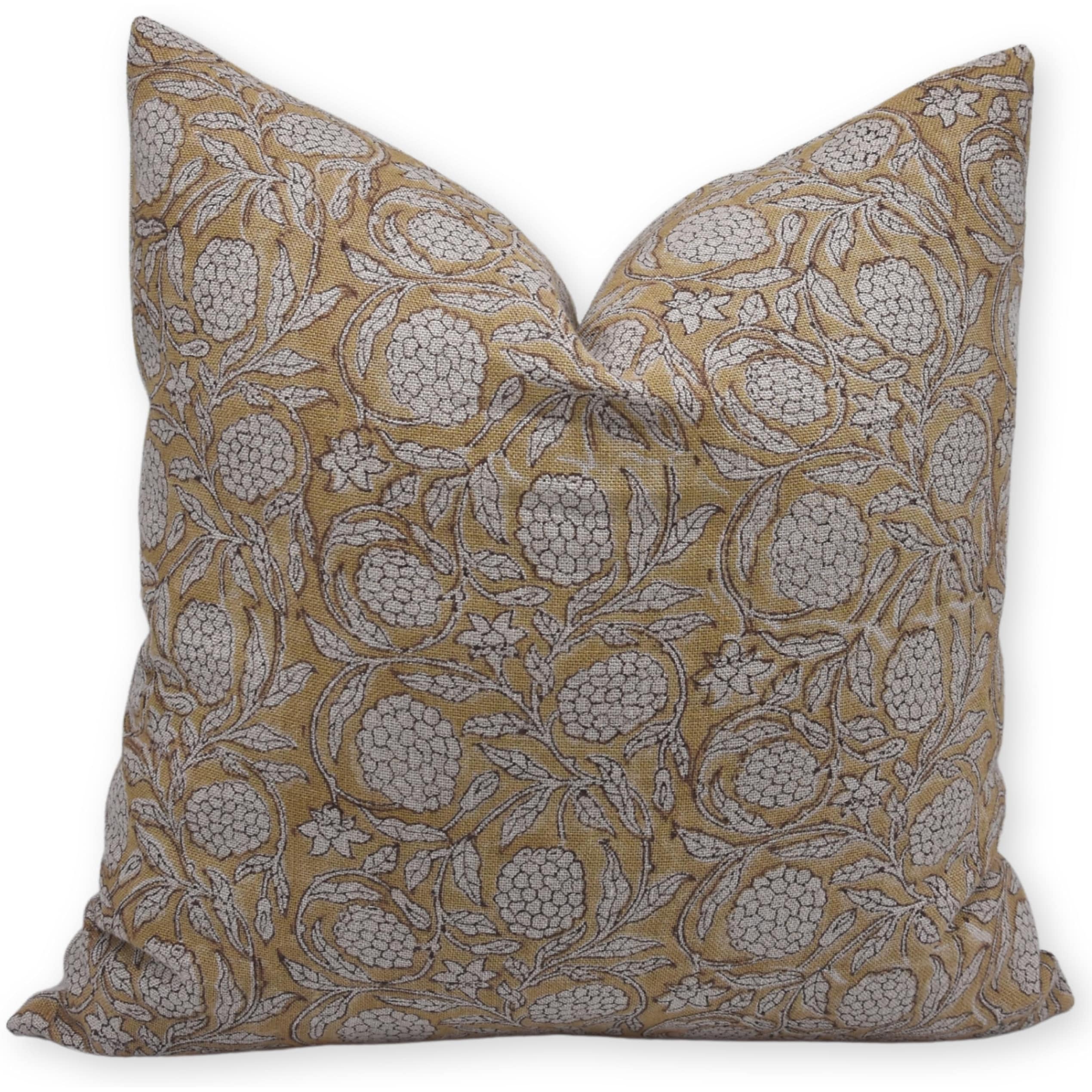 Fabdivine Farmhouse Thick Linen Handmade Accent Pillow Cover Dining Room, Meraki