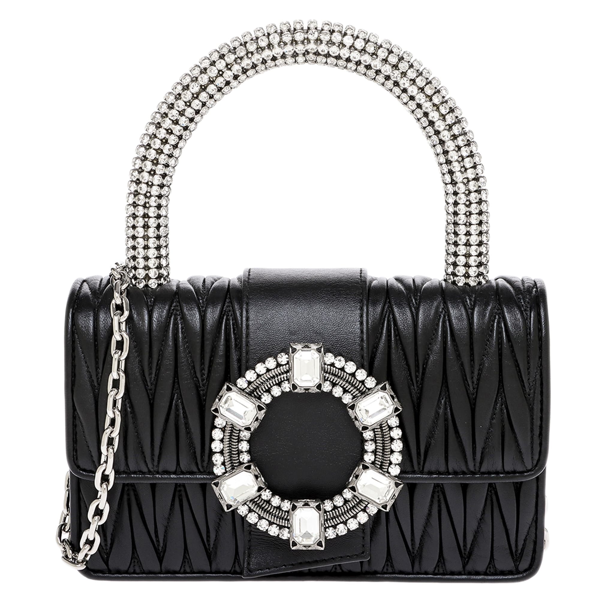 Miu Miu Crystal-Embellished Top Handle Bag - Overstock  display picture 1