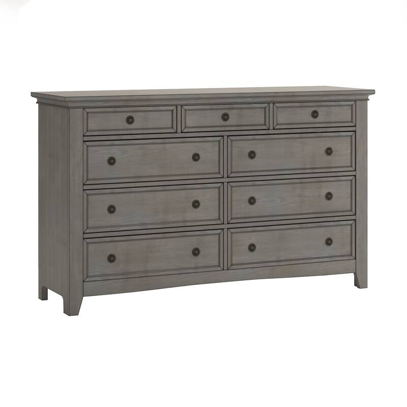 Ediline 9-Drawer Wood Modular Storage Dresser and Mirror by iNSPIRE Q Classic