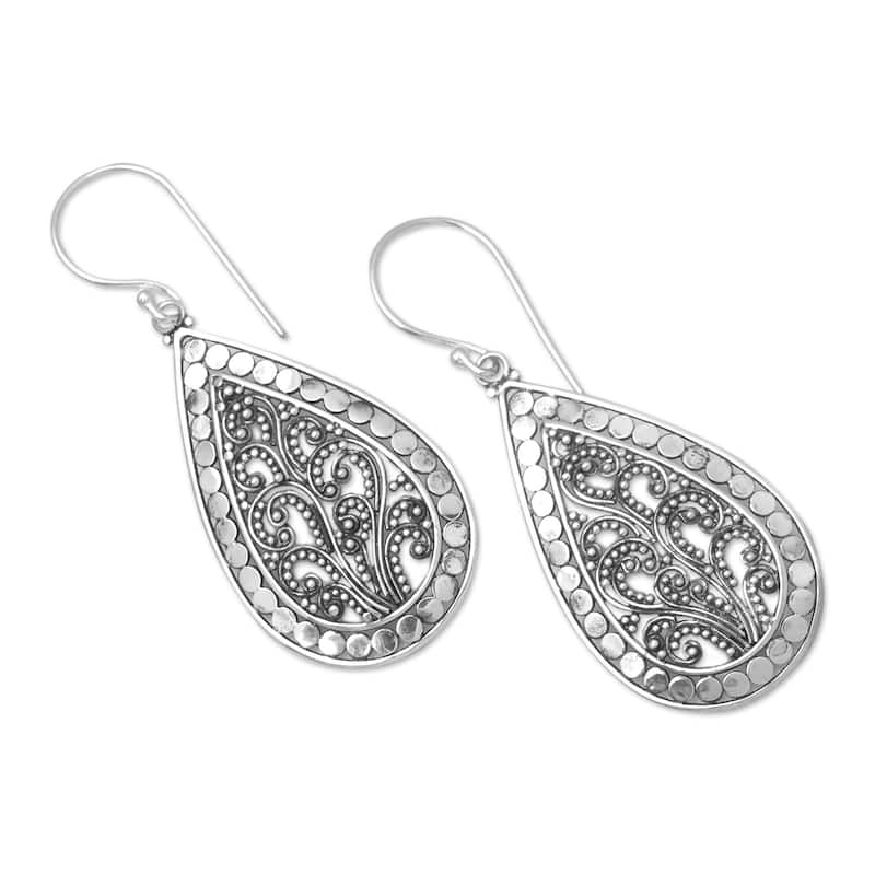 Novica Handmade Seraphim Of Love Sterling Silver Dangle Earrings