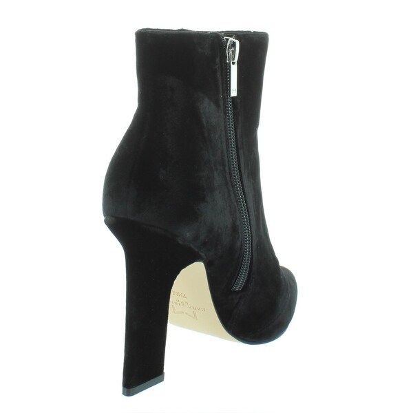 marc fisher black suede booties