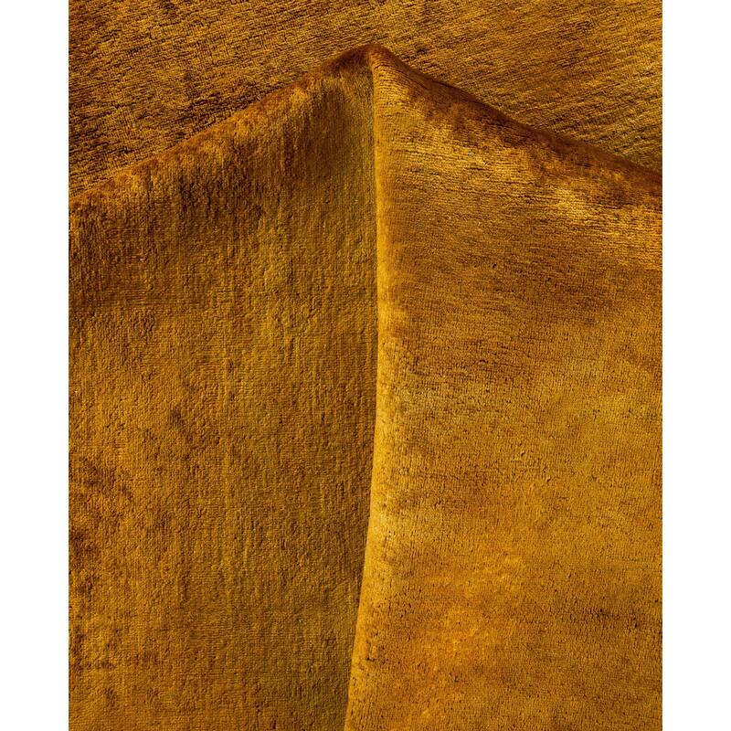 Overdyed One-of-a-Kind Hand-Knotted Area Rug - Gold - 10' 0" x 13' 8"