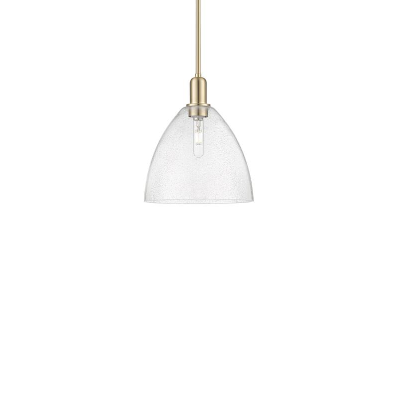 Innovations Lighting 716-1S-14-12 Bristol Pendant Bristol 12" Wide - Champagne Bronze / Seedy