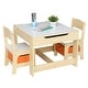 preview thumbnail 1 of 14, Wooden 3 Pcs Kids' Table & Chair Sets Multi