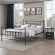 preview thumbnail 10 of 27, Taomika 3-Pieces Modern Bedroom Sets with Black Bed Frame