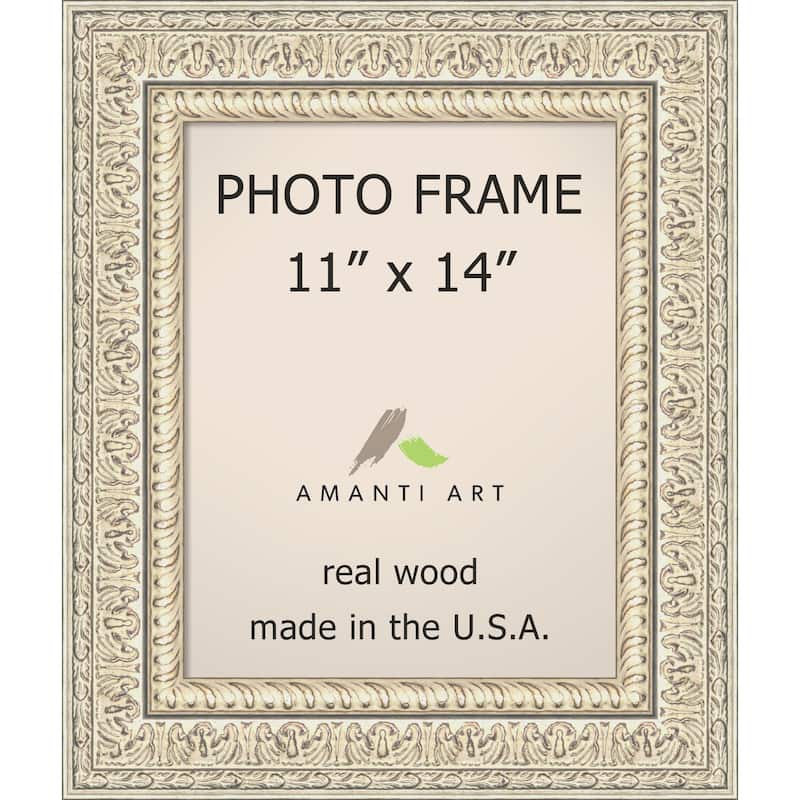 Fair Baroque Cream Ornate Raised Pattern Picture Frame - 11x14-inch