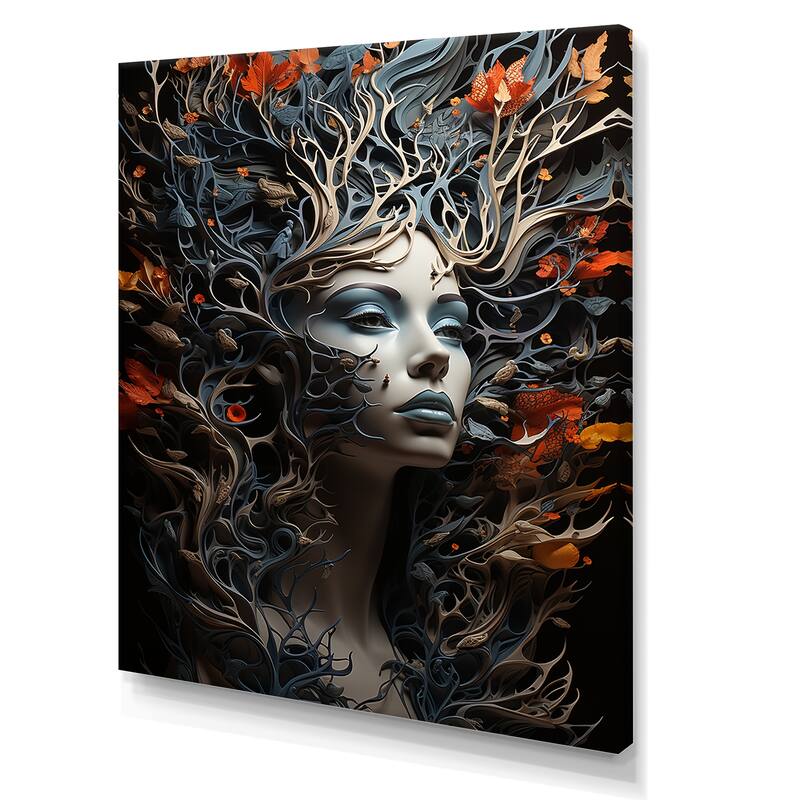 Designart "Surrealism Metamorphosis Of Shadows" Surrealism Canvas Wall Art