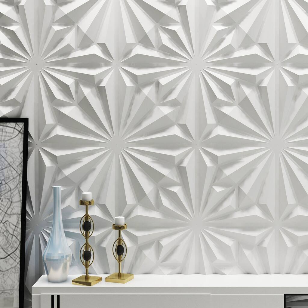 Art3d PVC 3D Wall Panels in Diamond Design,12pcs,32 SqFt - N/A ...