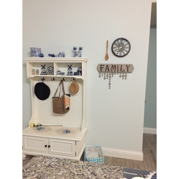 Home Styles Bermuda White Hardwood Hall Stand With Storage Home Styles Bermuda White Hardwood Hall Stand With Storage Bench On Free Shipping Today 7025626