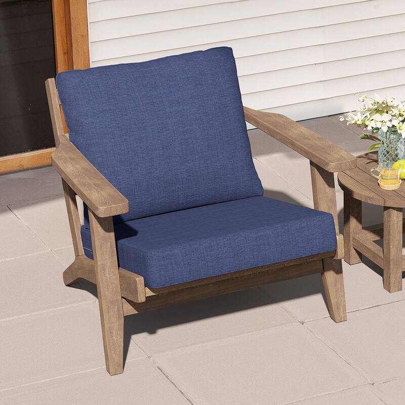 27.6 in. x 24.4 in. Crestlive Products Outdoor Deep Seat Cushion Chair Set