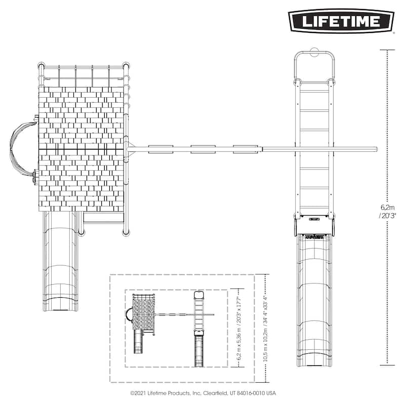 Lifetime Big Stuff ® Deluxe Swing Set