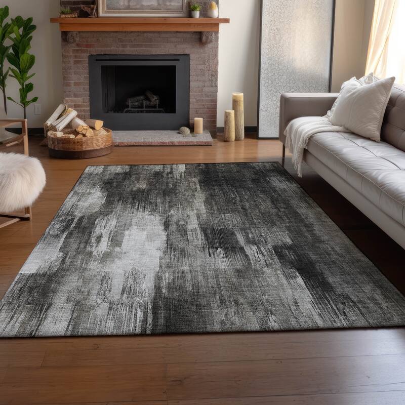Premium Washable Super Soft Abstract Brushstrokes Mayfield Rug