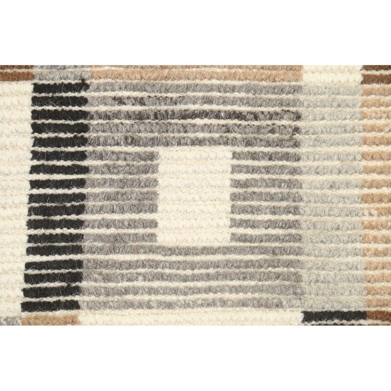 Geometric Contemporary Moroccan Oriental Wool Area Rug Handmade - 5'6" x 7'6"