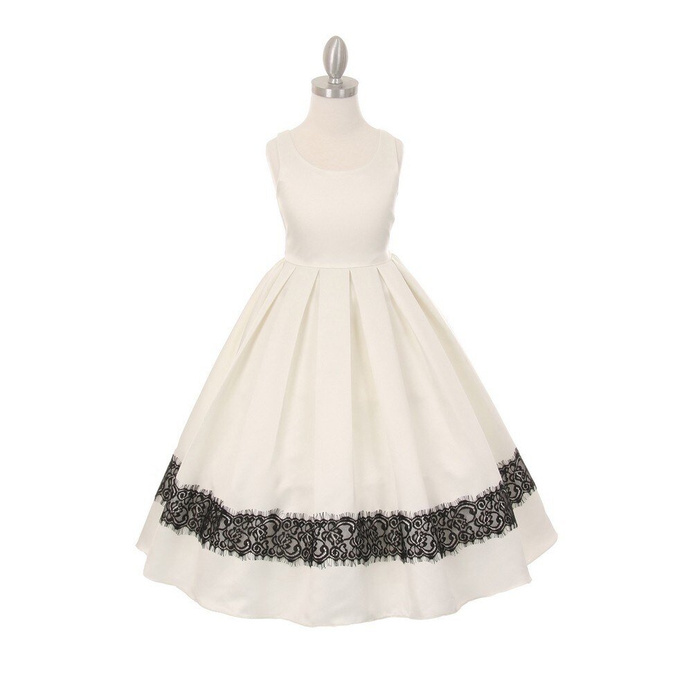 girls ivory occasion dress