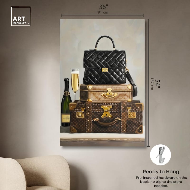 Getaway Necessities Canvas by Art Remedy, Gallery Wrapped