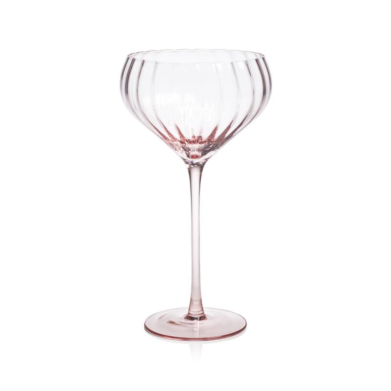 Malden Optic Cocktail Glasses, Set of 4 - Pink