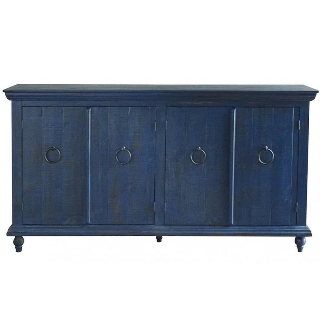 Macao 4 Door Sideboard - Blue - 73"