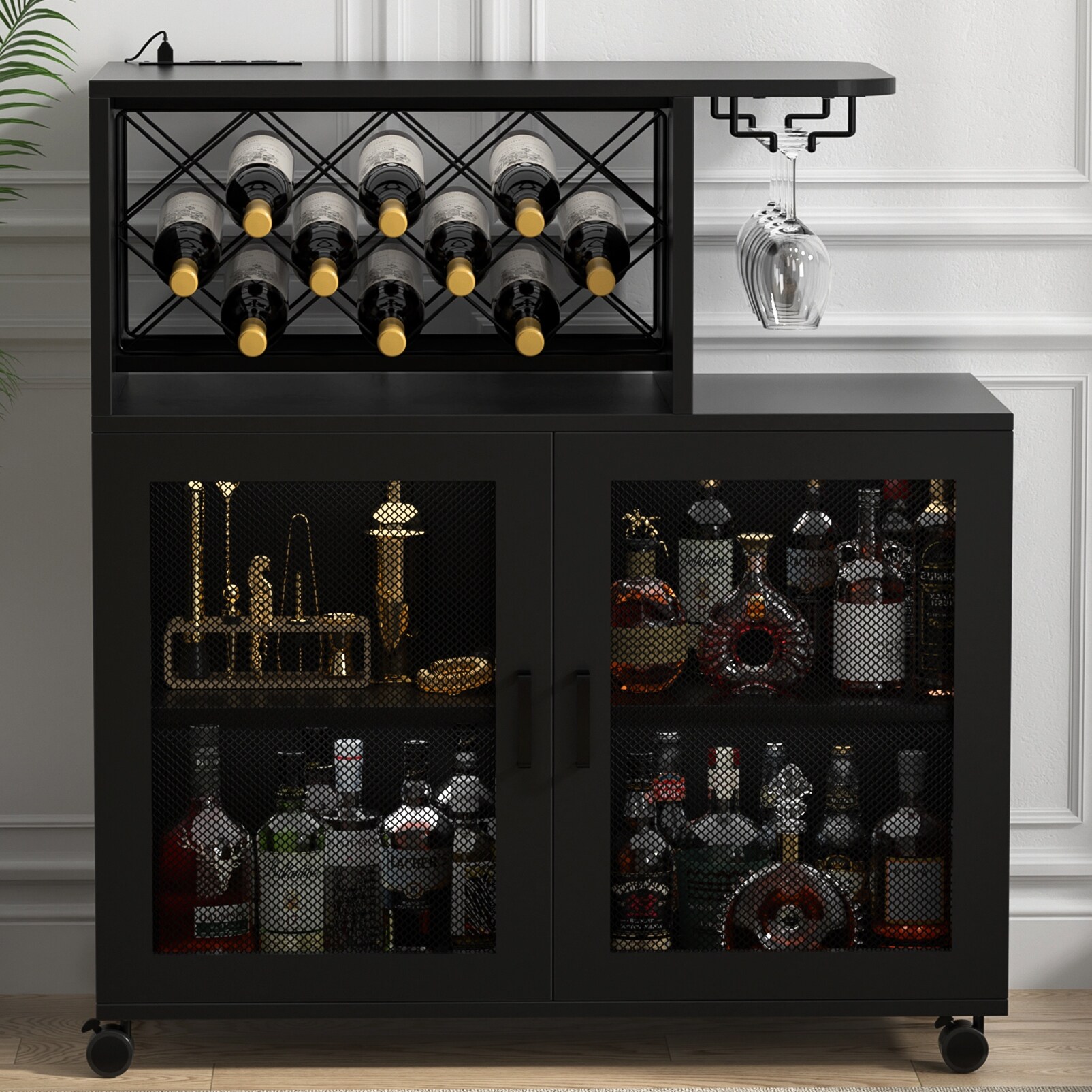 Wine cabinet bed bath and beyond clearance