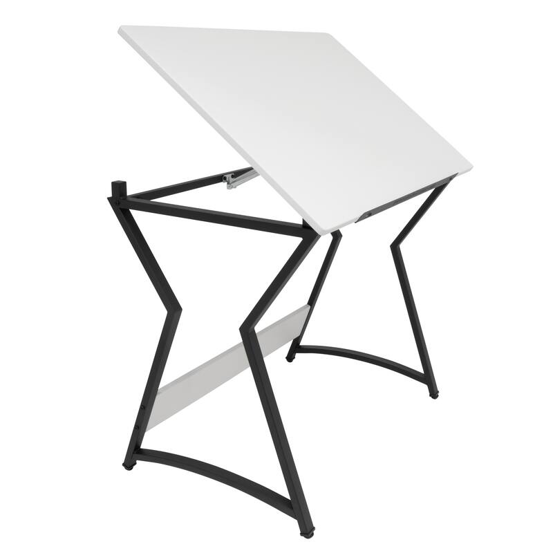 Hourglass Craft Table, Angle Adjustable Top Drafting Desk