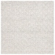preview thumbnail 11 of 11, SAFAVIEH Handmade Ebony Detine Modern Wool Rug 6' Square - Grey/Ivory - Square